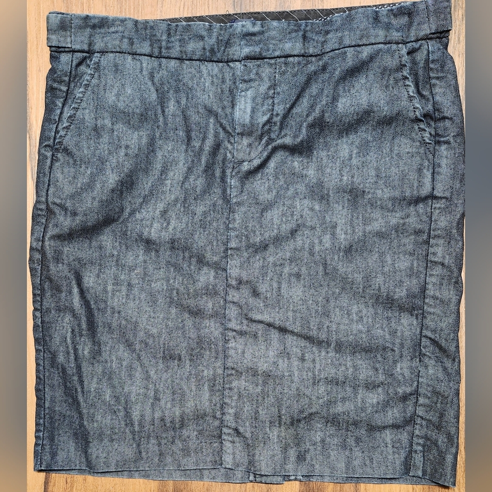 EUC Womens Sz 6 Vintage 2006 Gap Stretch Denim Dark Wash Pencil Skirt
